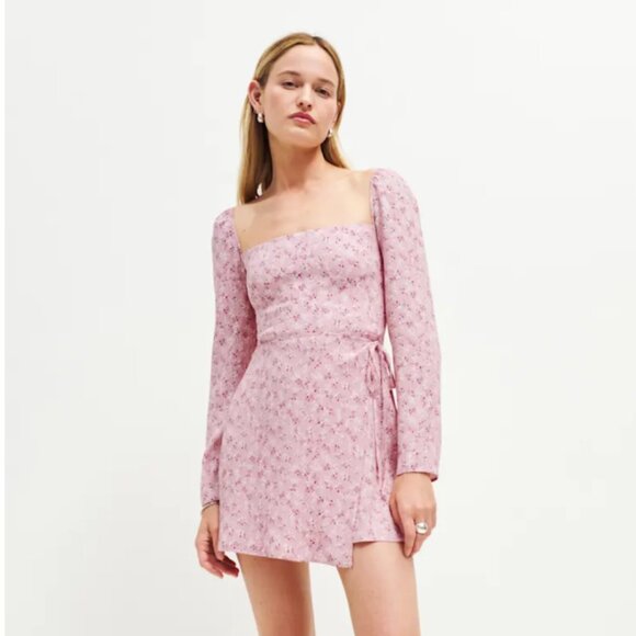 NWT Reformation Rosalie Dress Baby's Breath Size 6 - Picture 1 of 3